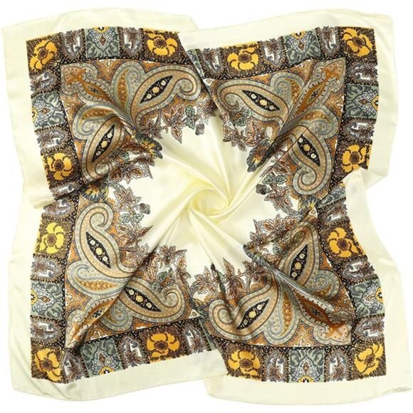 3Pcs Satin Hair Scarves Silk Bandana main image 5